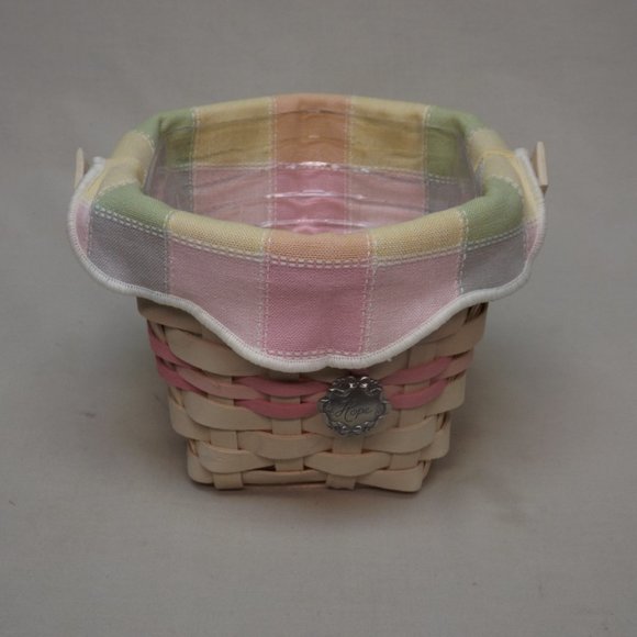Longaberger 2001 Horizon of Hope /A.C.S. Basket Combo Complete with Lid - Picture 7 of 16